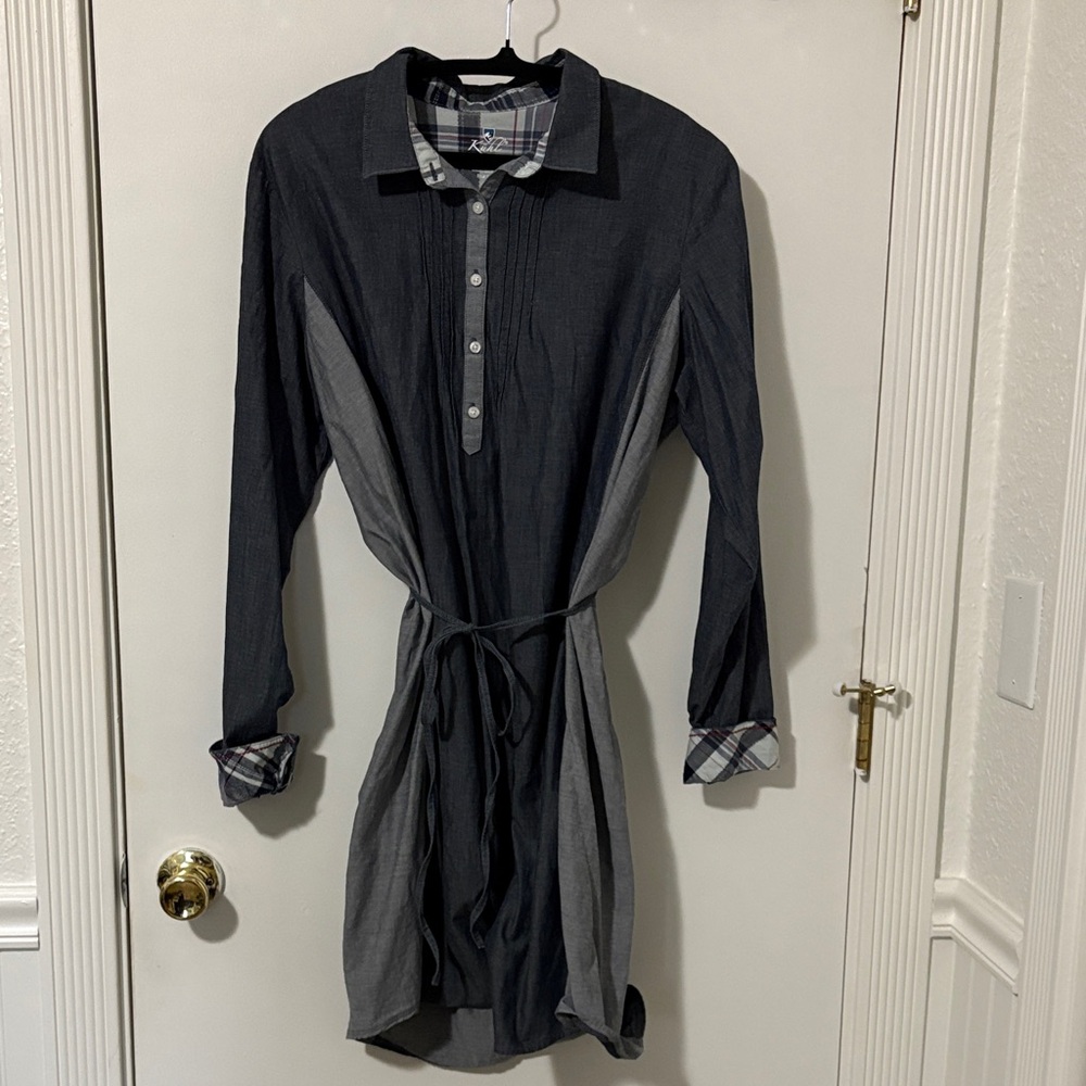 Kuhl Long Sleeve Dress - Black and Gray